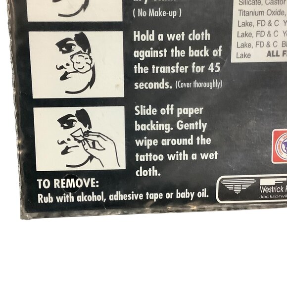 Notre Dame Colorburst Temporary Tattoos 4-Pack NEW Sealed Athletic Game - Picture 3 of 3